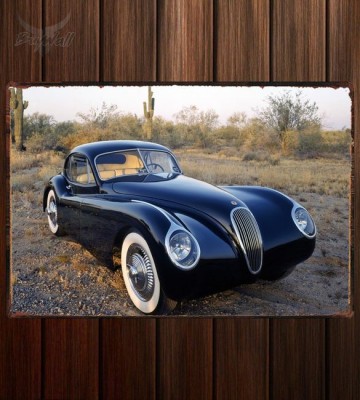 Металлическая табличка Jaguar XK120M Fixed Head Coupe